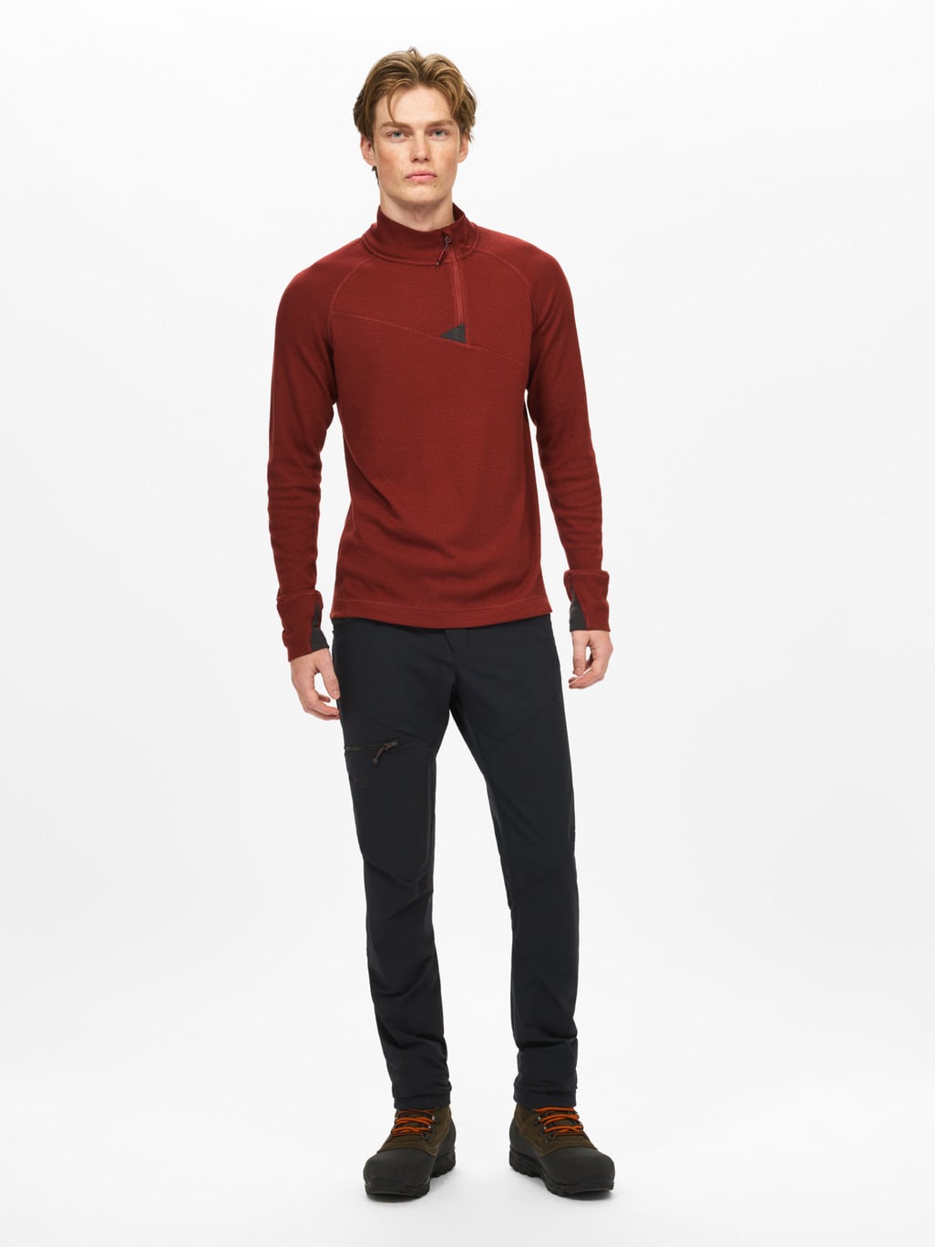 Image 3 for product Huge Half Zip Sweater Men's