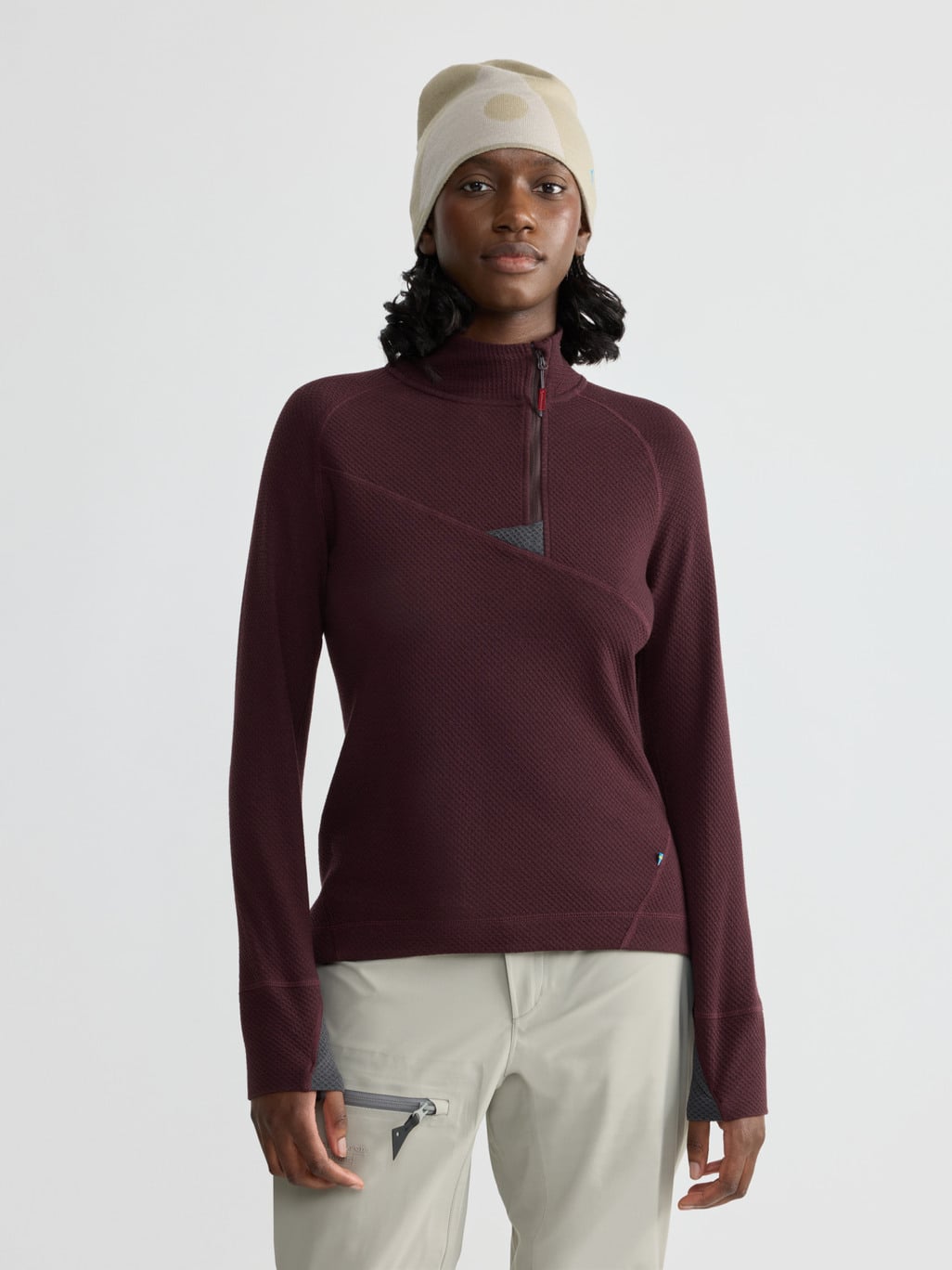 Image 1 for product Huge Half Zip Sweater Women's